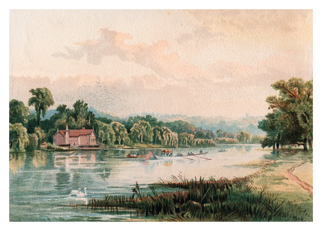 Lago en Virginia Water de Unbekannt