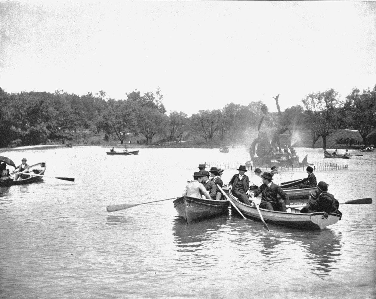 Lago en Wade Park, Cleveland, Ohio, EE.UU., c1900 de Unbekannt