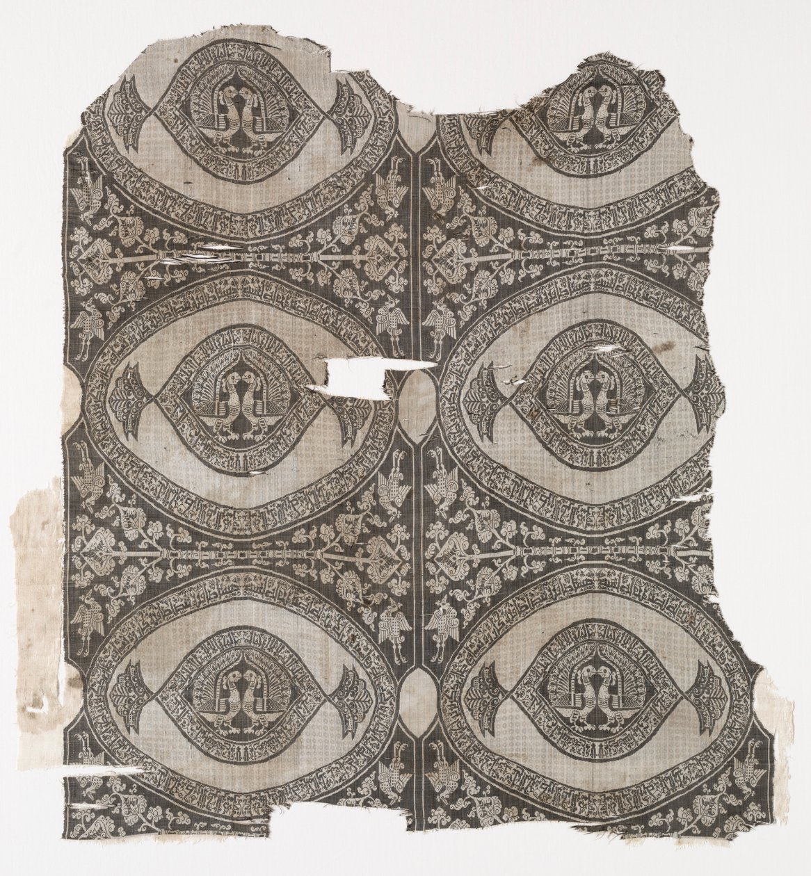 Lampas con pavos reales enfrentados, 1660-1955 de Unbekannt