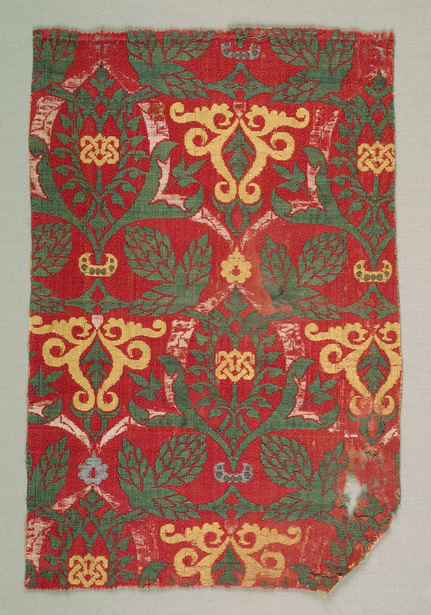 Lampas con vid y hojas de palmeta curvas, 1400s de Unbekannt