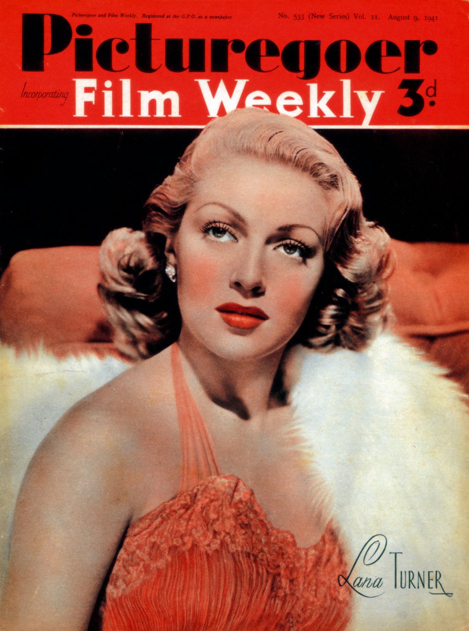 Lana Turner 1921-1995, actriz estadounidense, 1941 de Unbekannt
