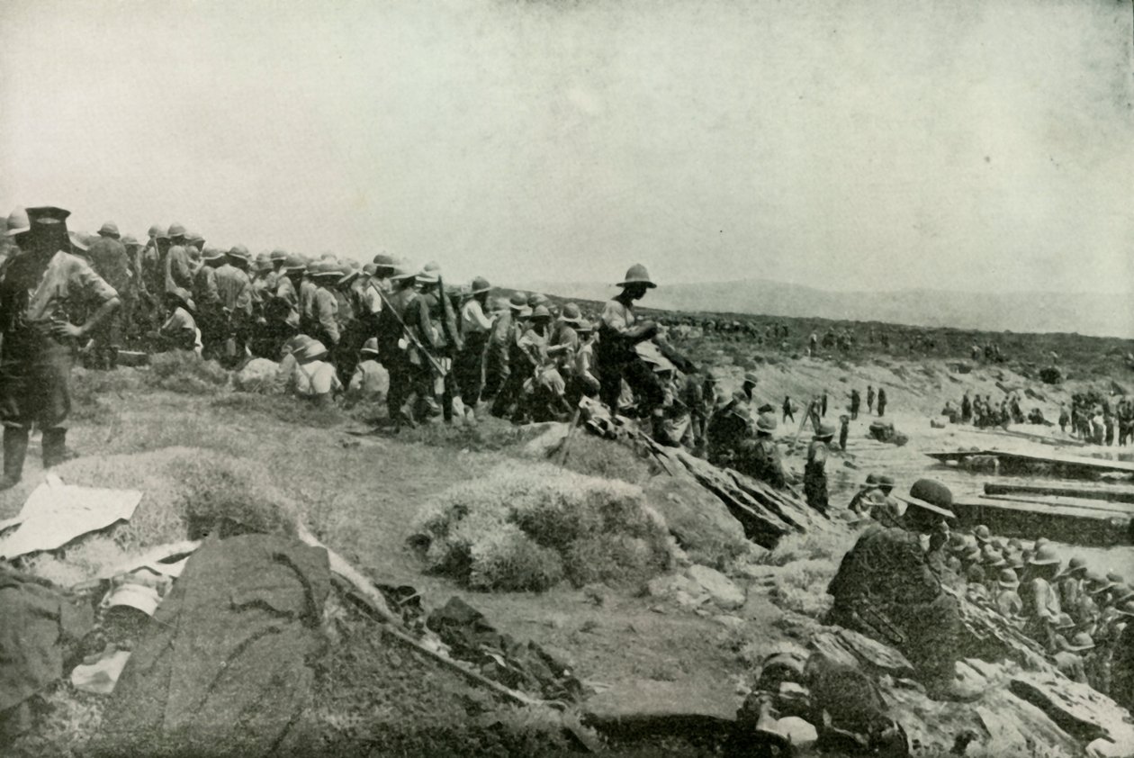 Desembarco de tropas en la Bahía de Suvla, 1919 de Unbekannt