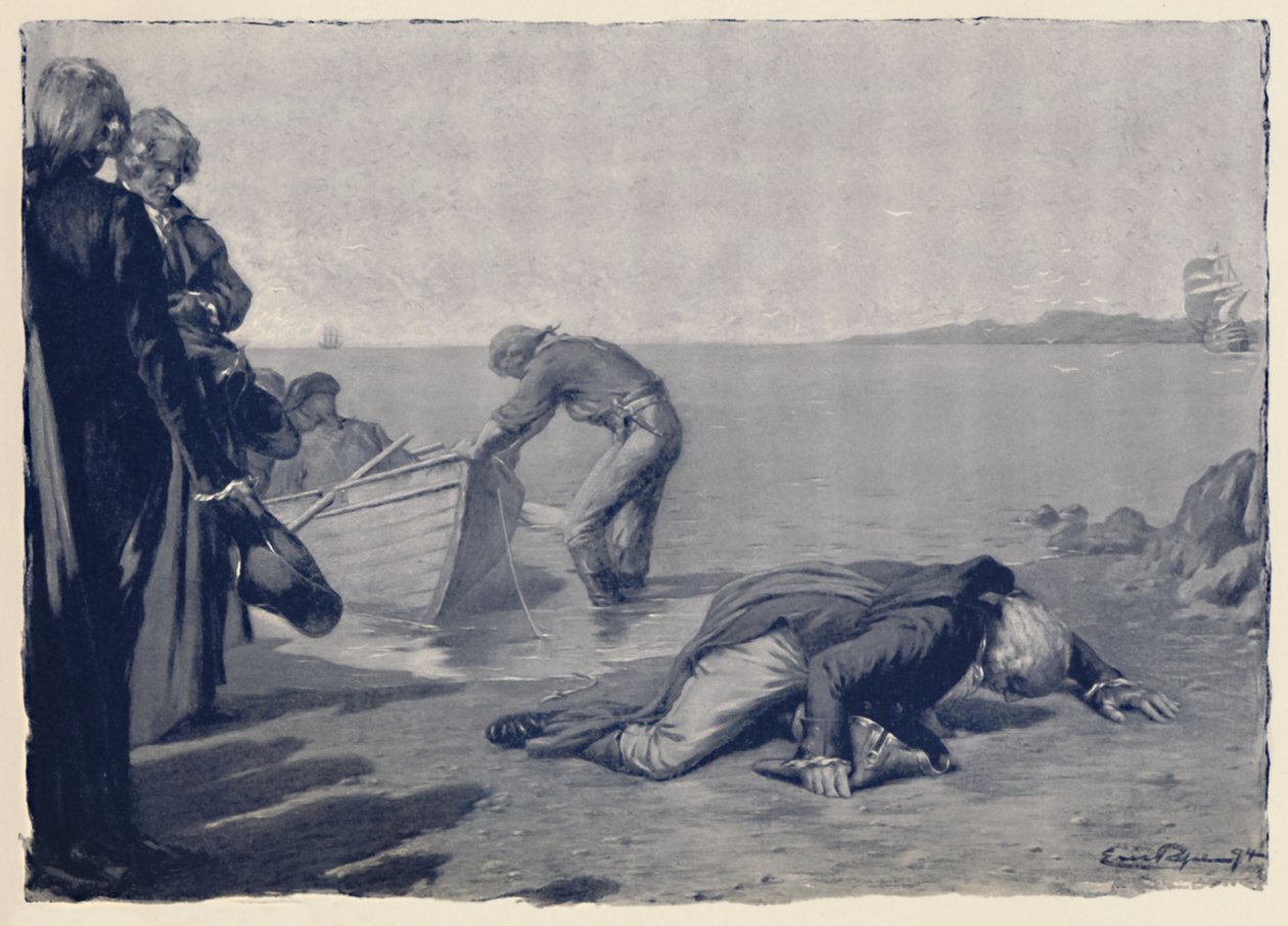 Desembarco de Paoli en suelo corso, finales del siglo XVIII, 1896 de Unbekannt