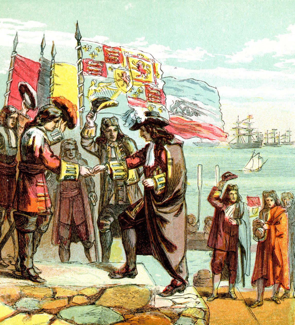 Desembarco de Guillermo de Orange, 1688 c1850s de Unbekannt