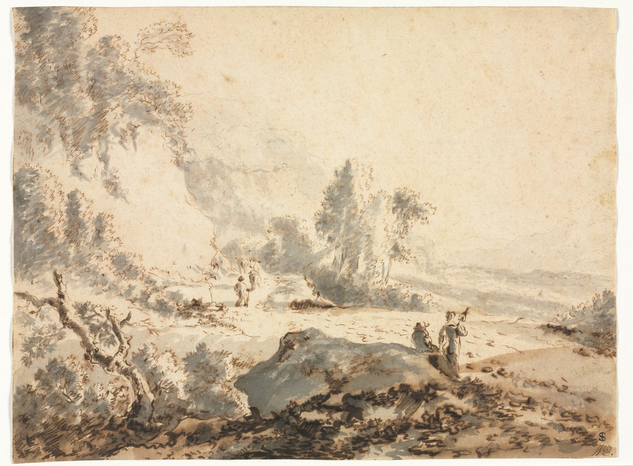 Paisaje, siglo XVIII de Unbekannt