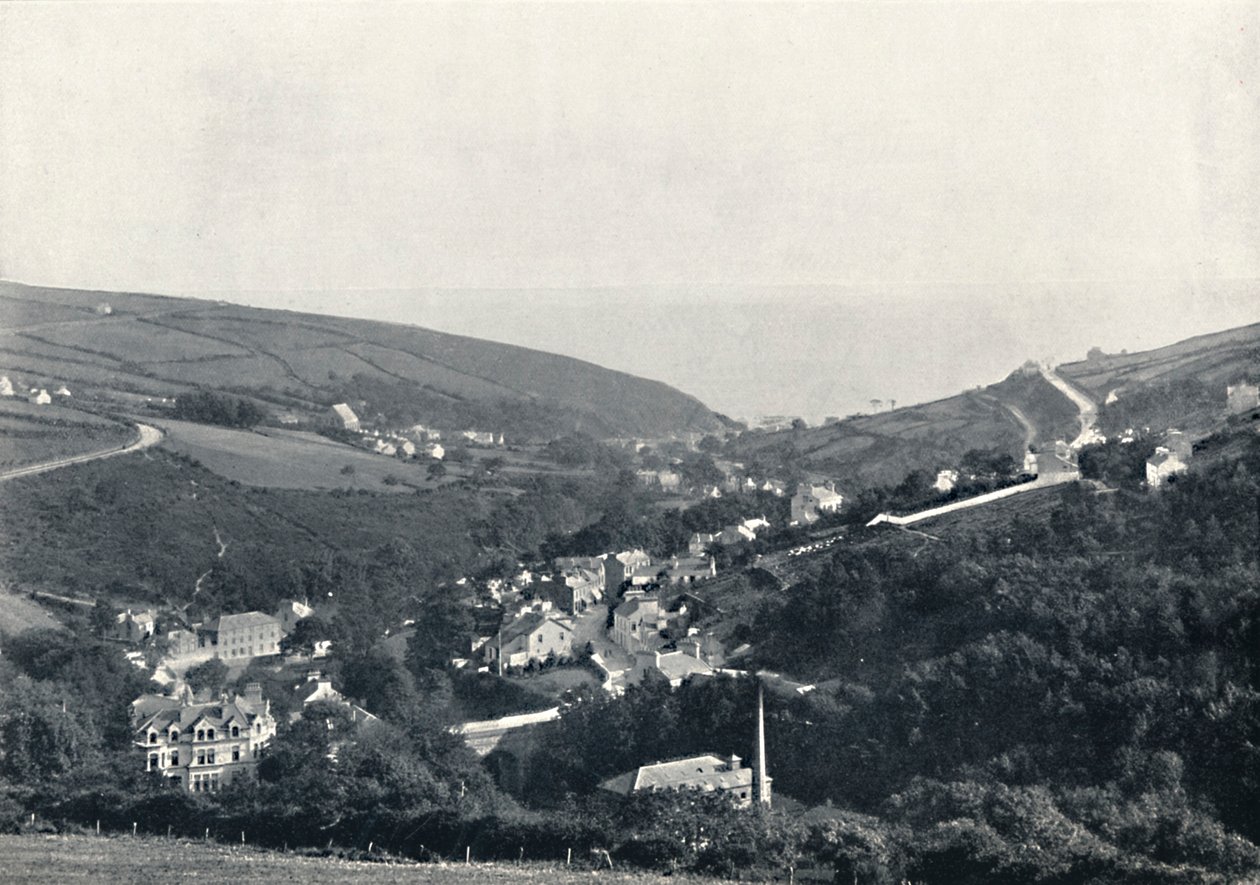 Laxey - Vista general, 1895 de Unbekannt