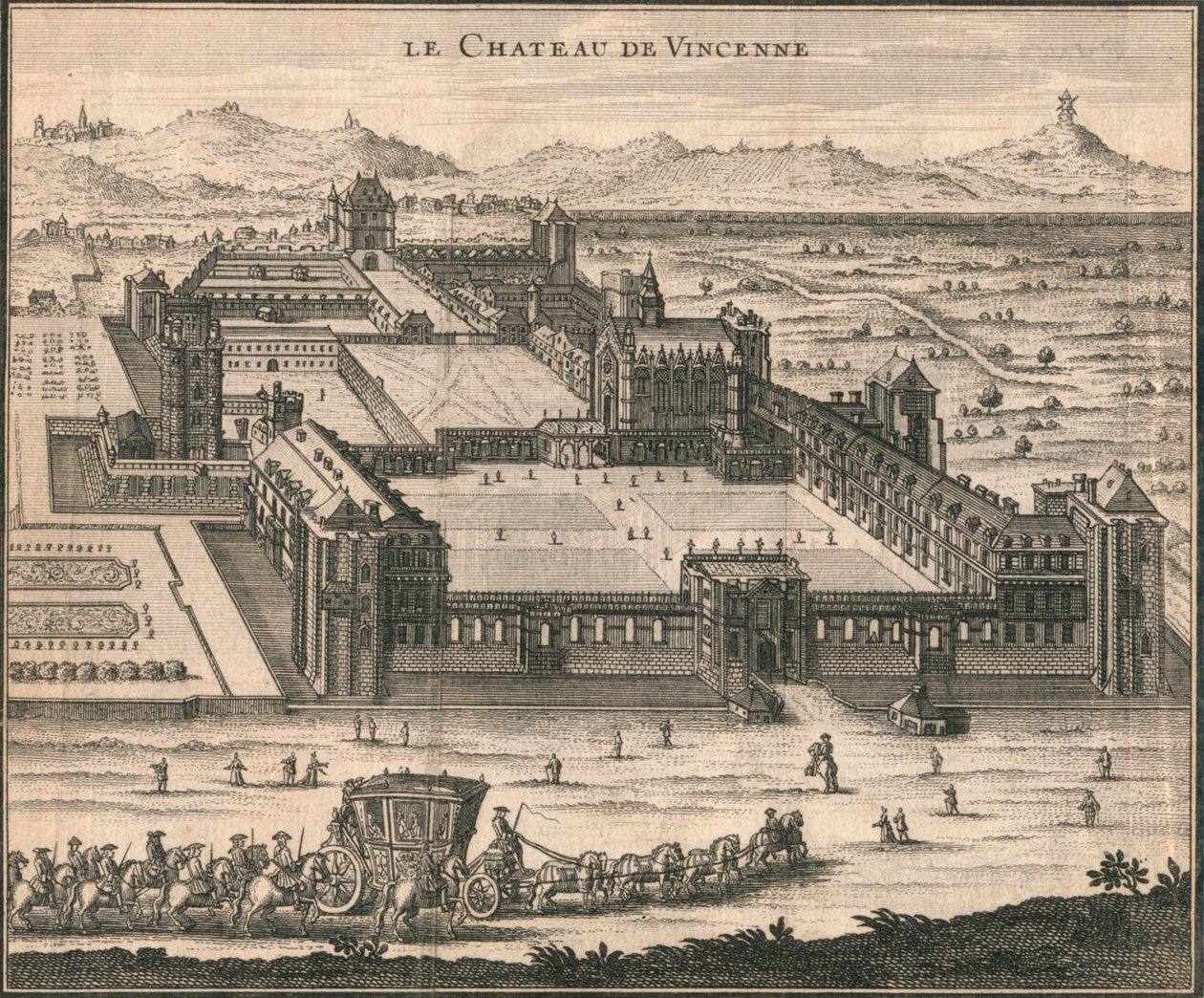 Le Chateau De Vincenne, 1723 de Unbekannt