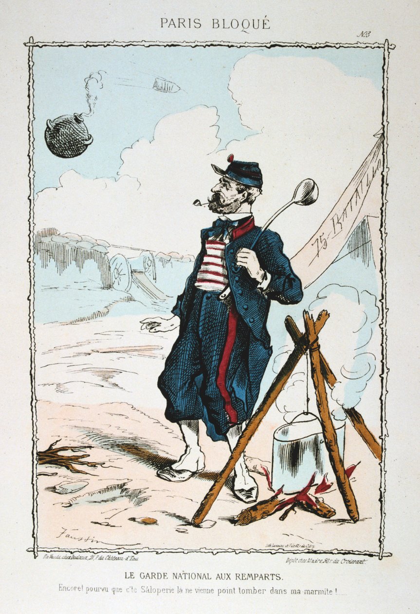 Le Garde Nationale aux Remparts, 1870-1871 de Unbekannt
