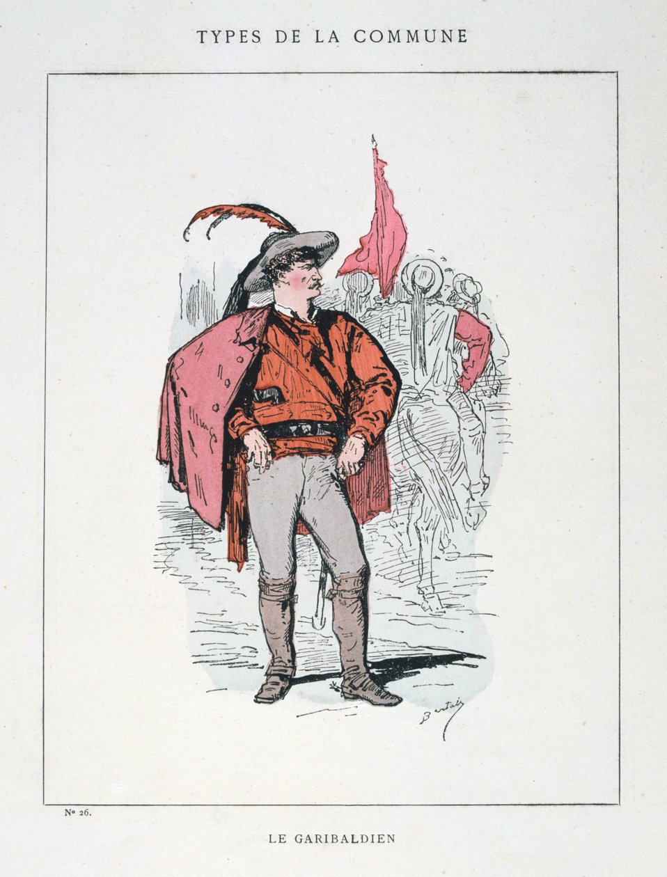 Le Garibaldien, Comuna de París, 1871 de Unbekannt