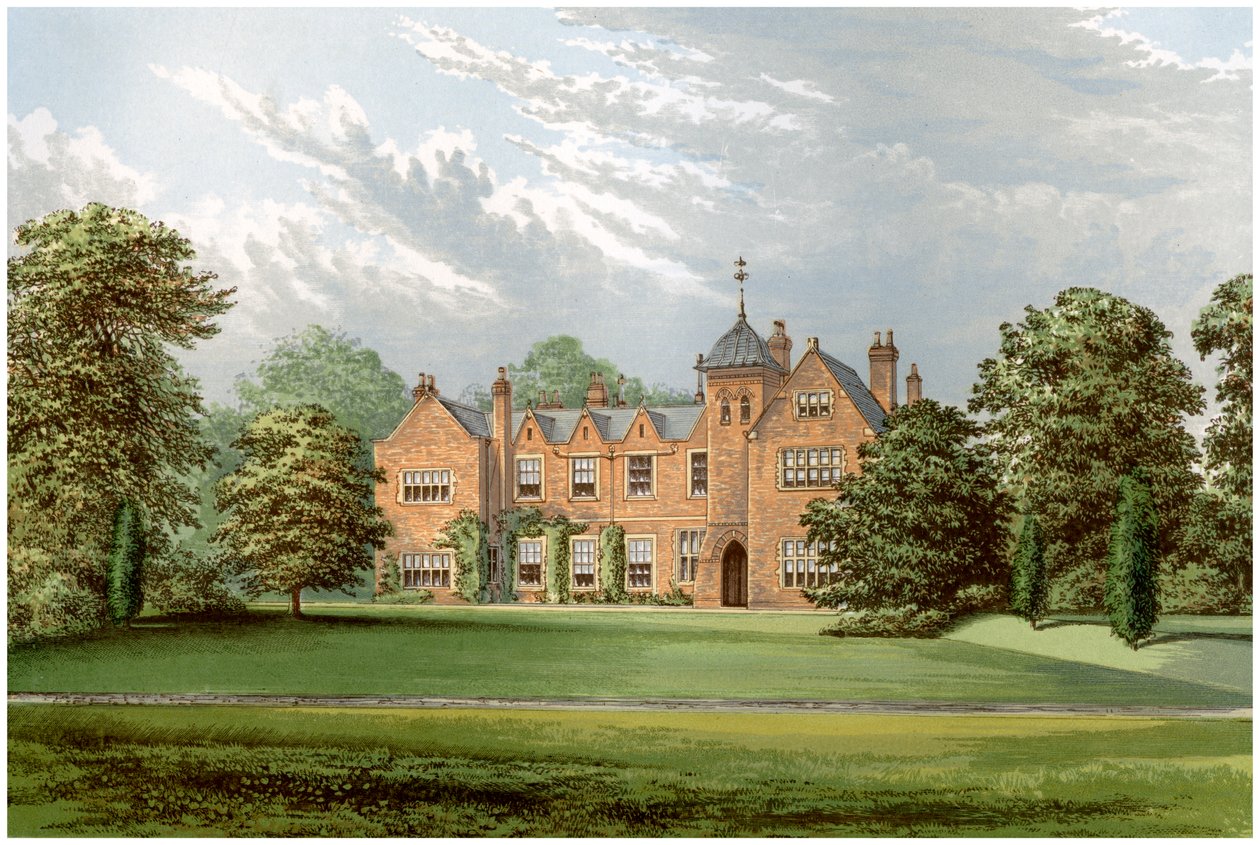 Lea, Lincolnshire, hogar del Baronet Anderson, c1880 de Unbekannt
