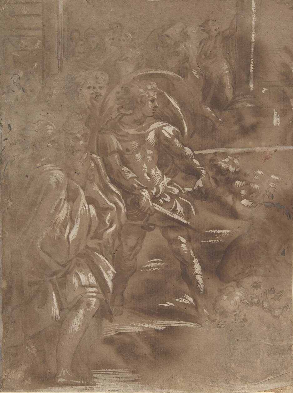 Tercio izquierdo de un martirio de San Pedro y San Pablo, 1508-ca. 1550 de Unbekannt