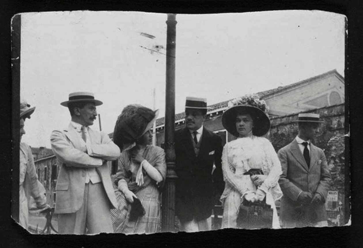 Leon Bakst, artista y diseñador ruso y el empresario de ballet Serge Diaghilev, c1910 de Unbekannt