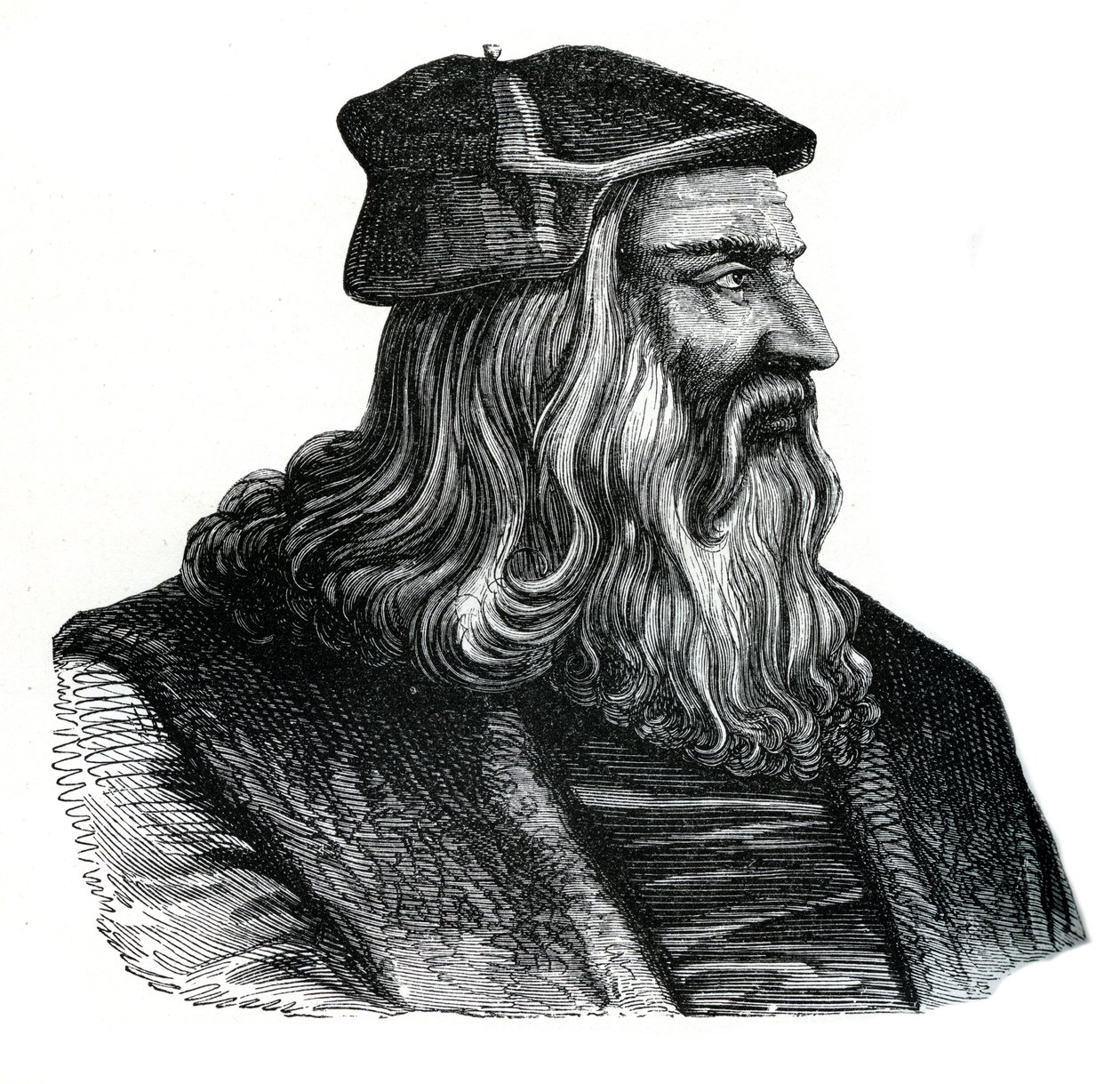 Leonardo da Vinci, siglo XVI, 1870 de Unbekannt