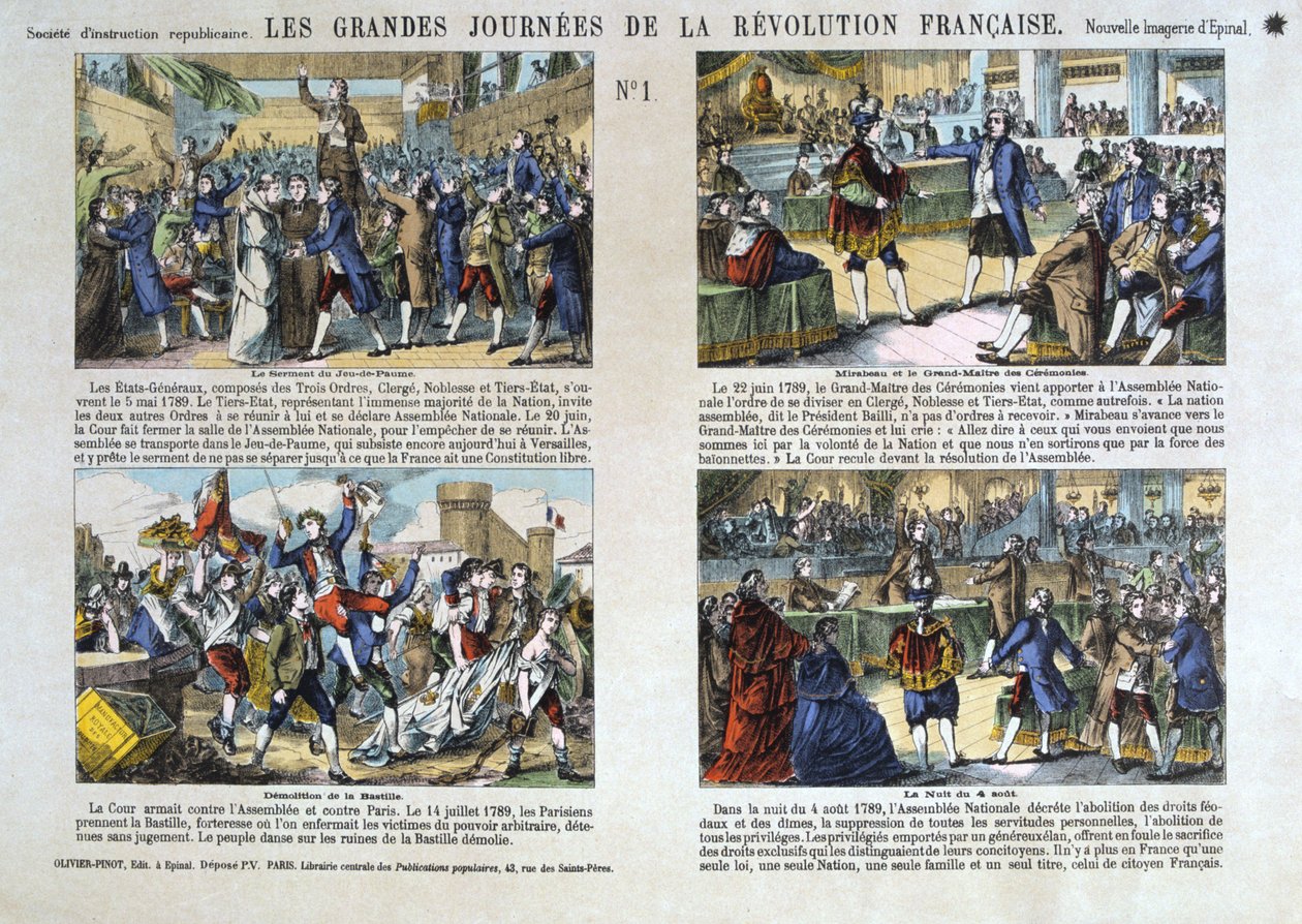 Los Grandes Días de la Revolución Francesa, Revolución de 1789, Francia de Unbekannt