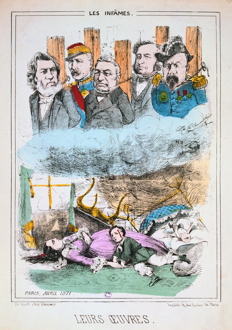 Los infames, Comuna de París, abril de 1871 de Unbekannt