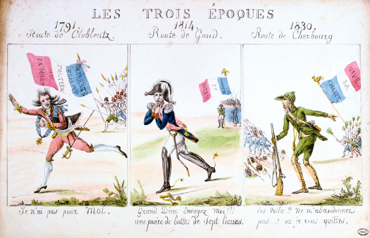 Las Tres Épocas, Revolución de 1830, París de Unbekannt
