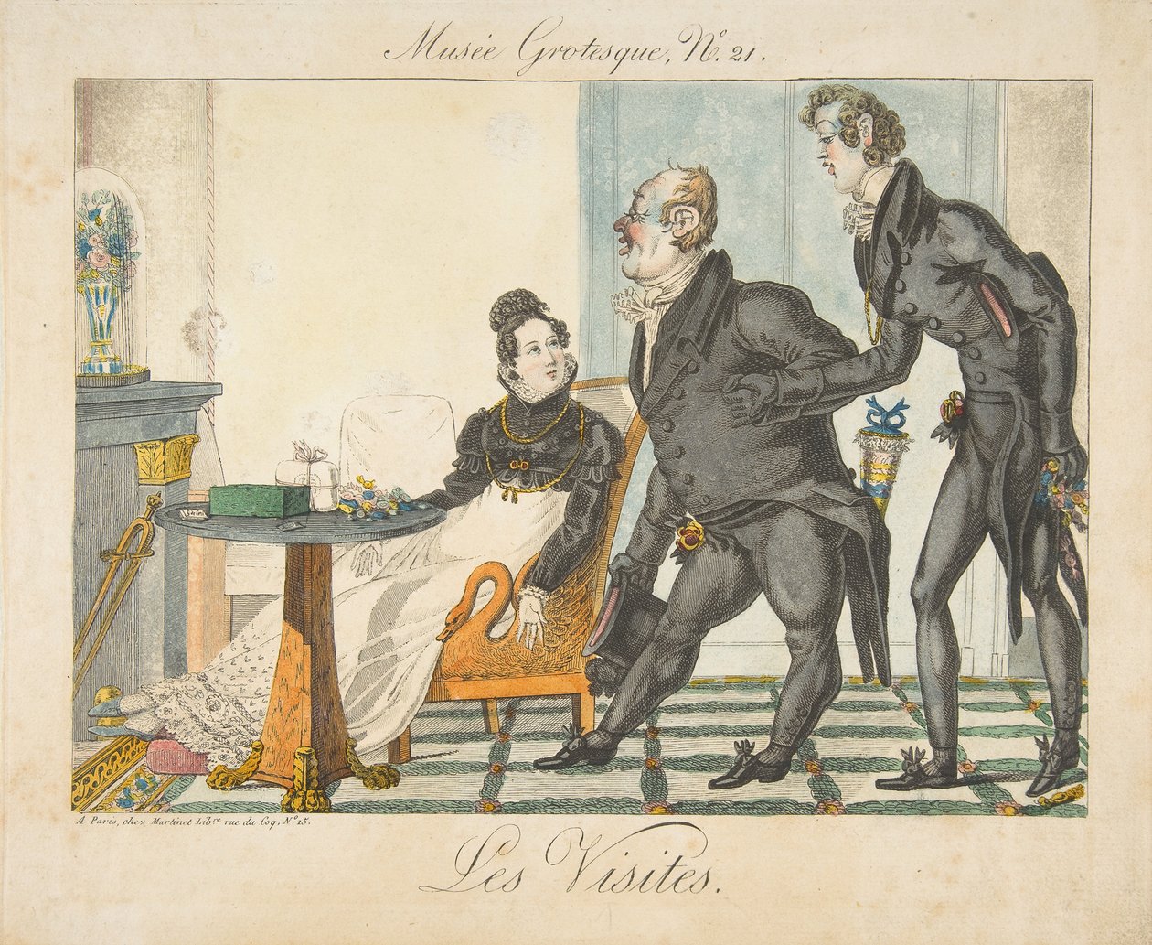 Las visitas, Museo Grotesco, No. 21, principios del siglo XIX de Unbekannt