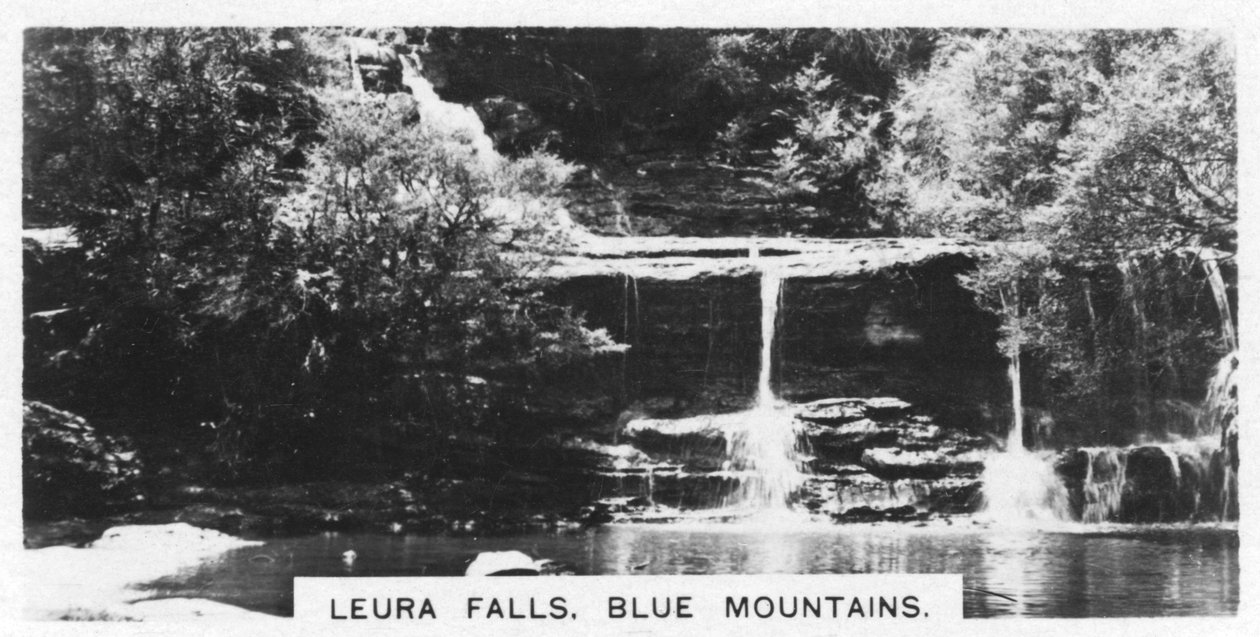 Cascadas de Leura, Montañas Azules, Australia, 1928 de Unbekannt