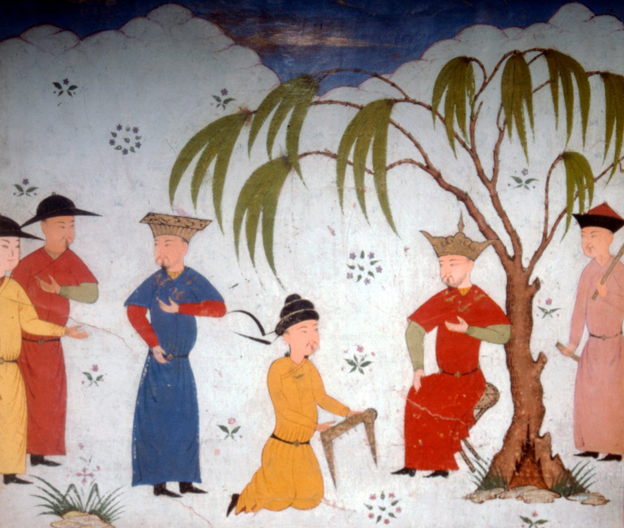 Li-ta-chih y Maksun presentan libros de historia a Uljaytu, siglo XIV-XV de Unbekannt