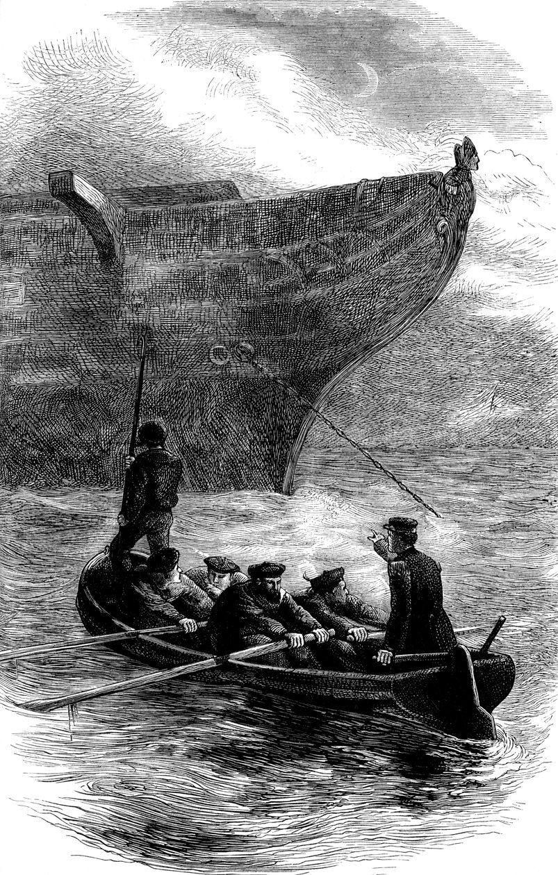 Teniente Caldwell soltando la cadena, Guerra Civil Americana, 1861-1865 c. 1880 de Unbekannt