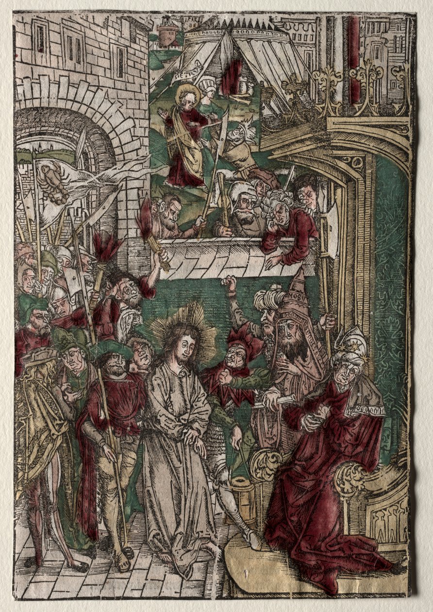 Vida de Cristo: Cristo ante Pilato, 1400s de Unbekannt