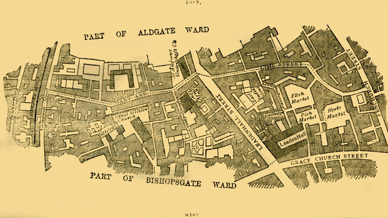 Distrito de Lime Street, c1872 de Unbekannt