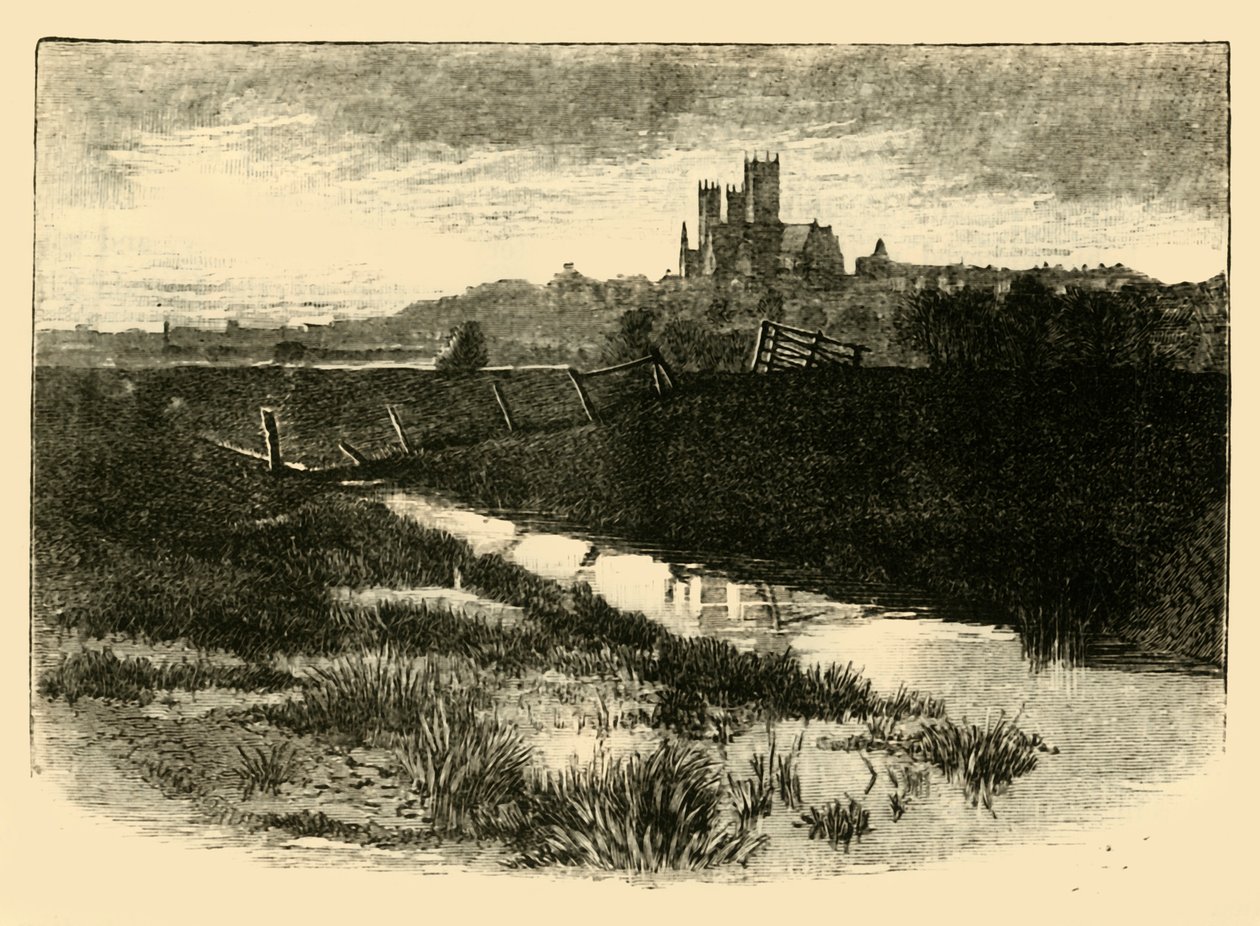 Lincoln, desde Witham Bank, 1898 de Unbekannt