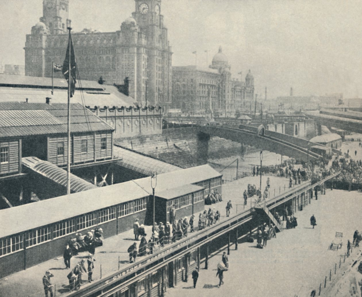 El Muelle de Liverpool es uno de los frentes fluviales más interesantes de Gran Bretaña, 1937 de Unbekannt