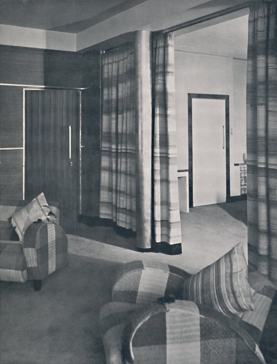 Sala de estar en una casa de Londres, diseñada por Raymond McGrath, A.R.I.B.A., 1936 de Unbekannt