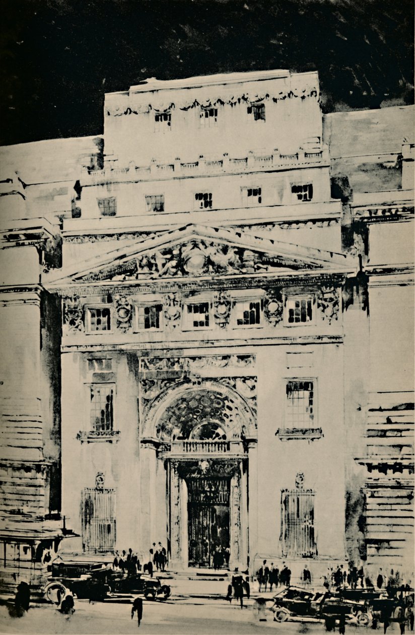 El nuevo edificio de Lloyds: entrada en Leadenhall Street, 1928 de Unbekannt