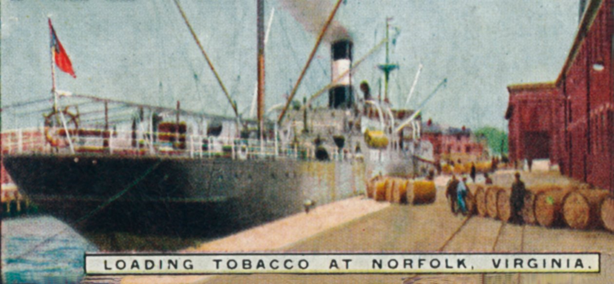 Cargando Tabaco en Norfolk, Virginia, 1926 de Unbekannt