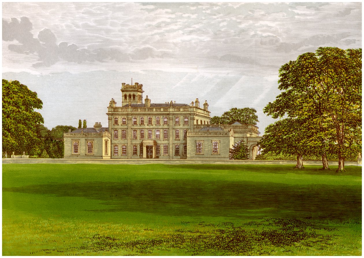 Locko Park, Derbyshire, hogar de la familia Drury-Lowe, c1880 de Unbekannt