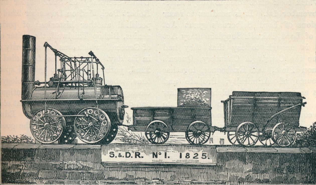 Locomotora no 1, construida para el Ferrocarril Stockton & Darlington de Unbekannt