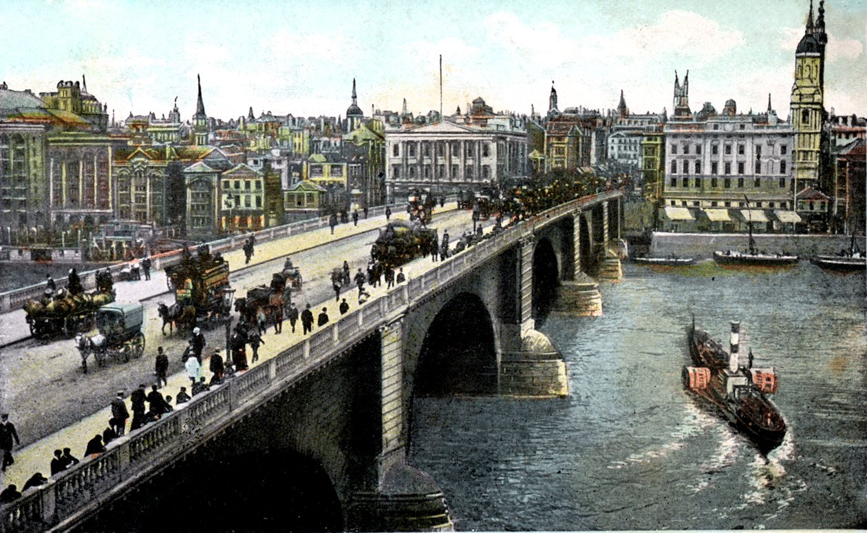 Puente de Londres después de la ampliación de 1904, Londres, siglo XX de Unbekannt