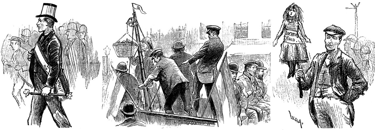 Huelga de los estibadores de Londres, septiembre de 1889 de Unbekannt