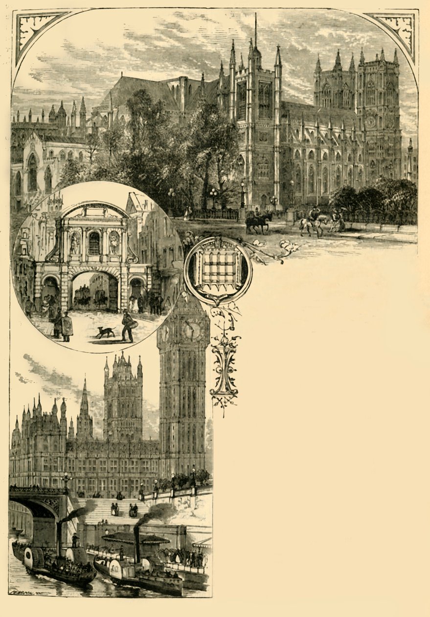 Londres. Westminster y los suburbios occidentales, 1881 de Unbekannt