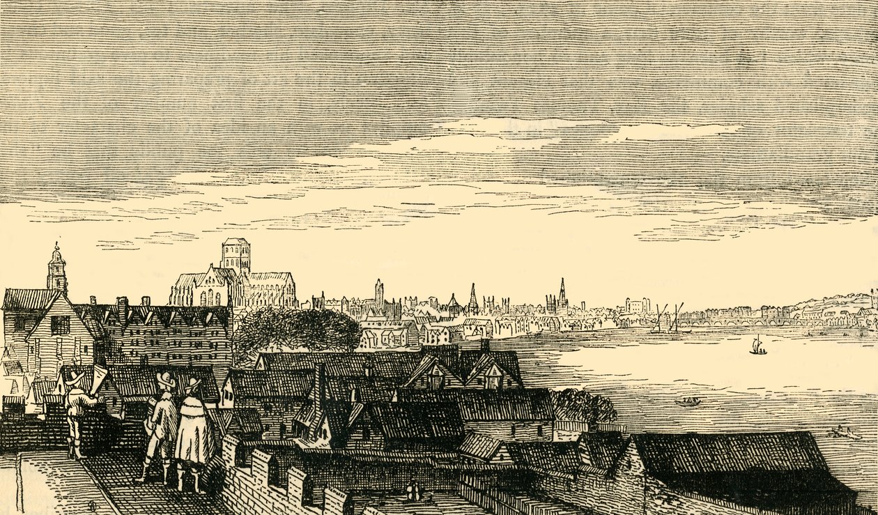 Londres, desde la cima de Arundel House, siglo XVII, 1881 de Unbekannt
