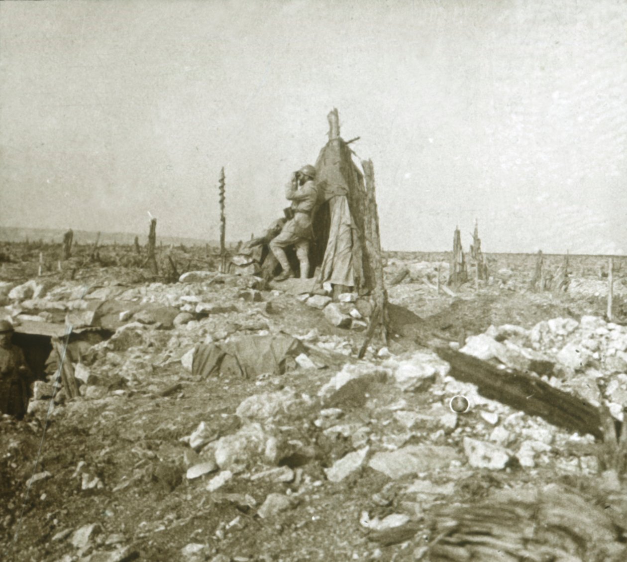 Puesto de observación, Fuerte Vaux, norte de Francia, c. 1914-c. 1918 de Unbekannt