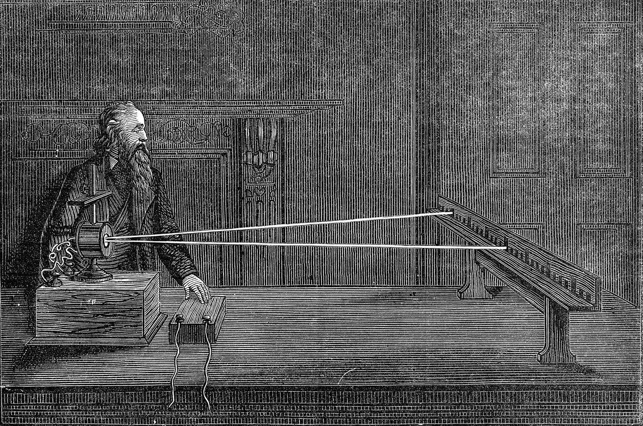 Galvanómetro de espejo de Lord Kelvin, 1876 de Unbekannt