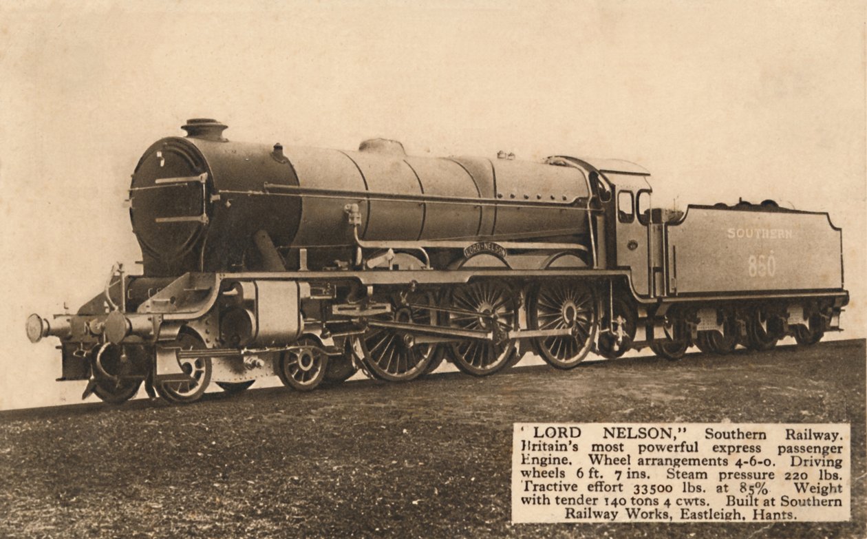 Lord Nelson, Southern Railway, c1930 de Unbekannt