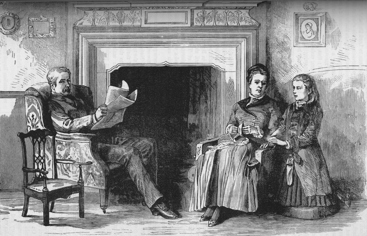 Lord y Lady Wolseley y su hija, c1882-85 de Unbekannt
