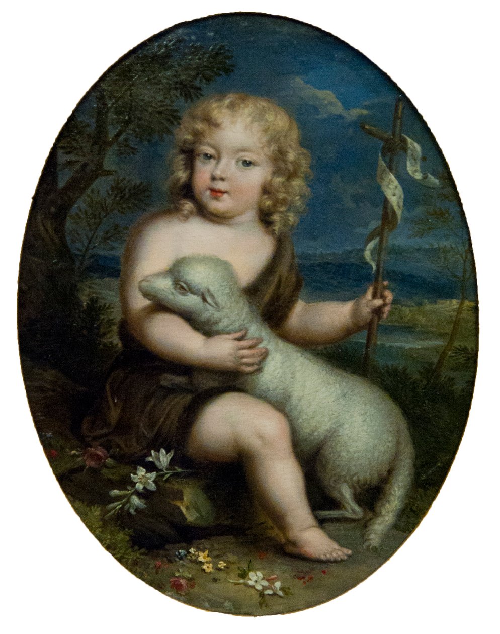 Louis Alexandre de Bourbon, conde de Toulouse 1678-1737 como Juan el Bautista, c. 1680 de Unbekannt