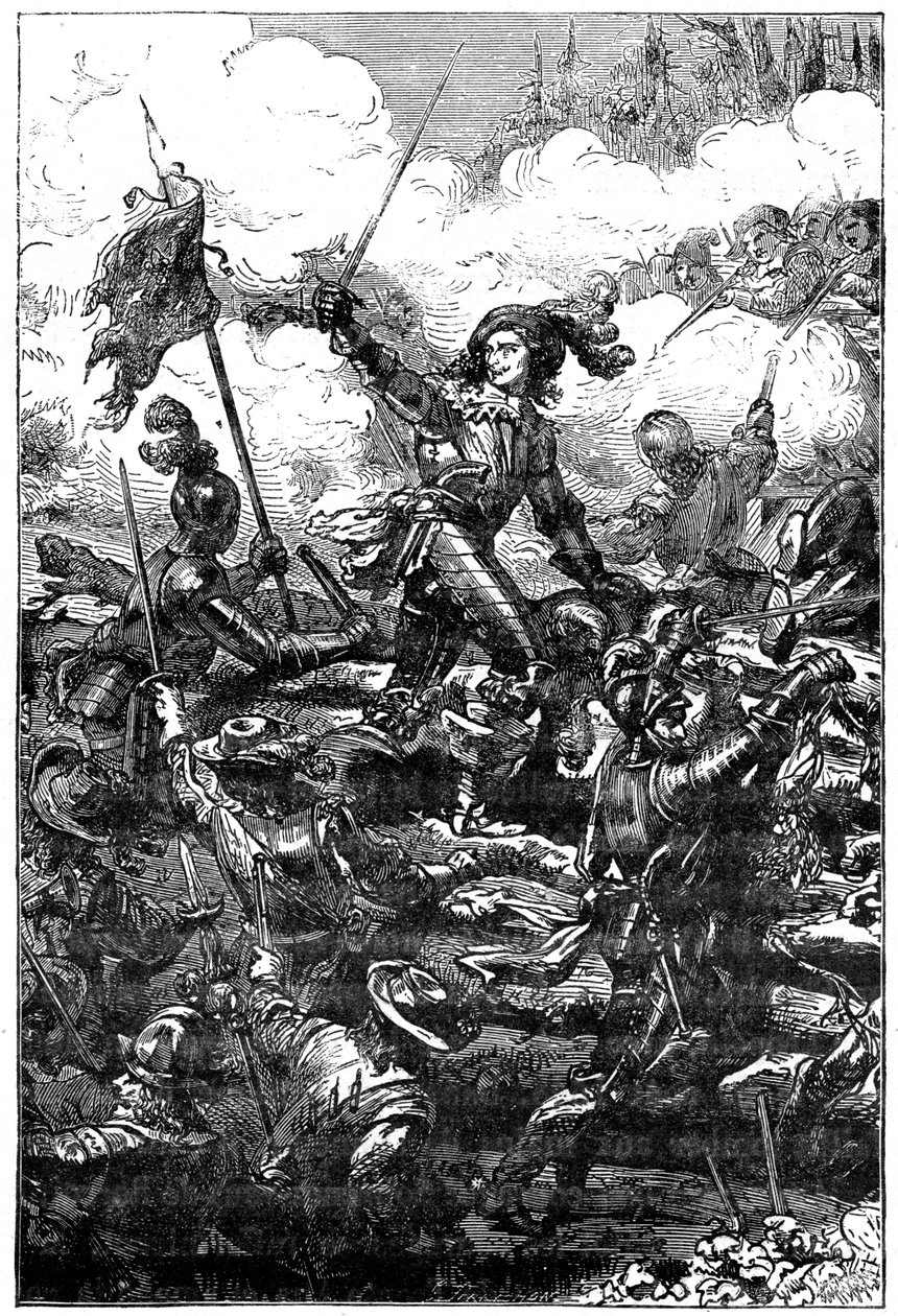 Luis II de Borbón, Príncipe de Condé en la Batalla de Friburgo, 1898 de Unbekannt