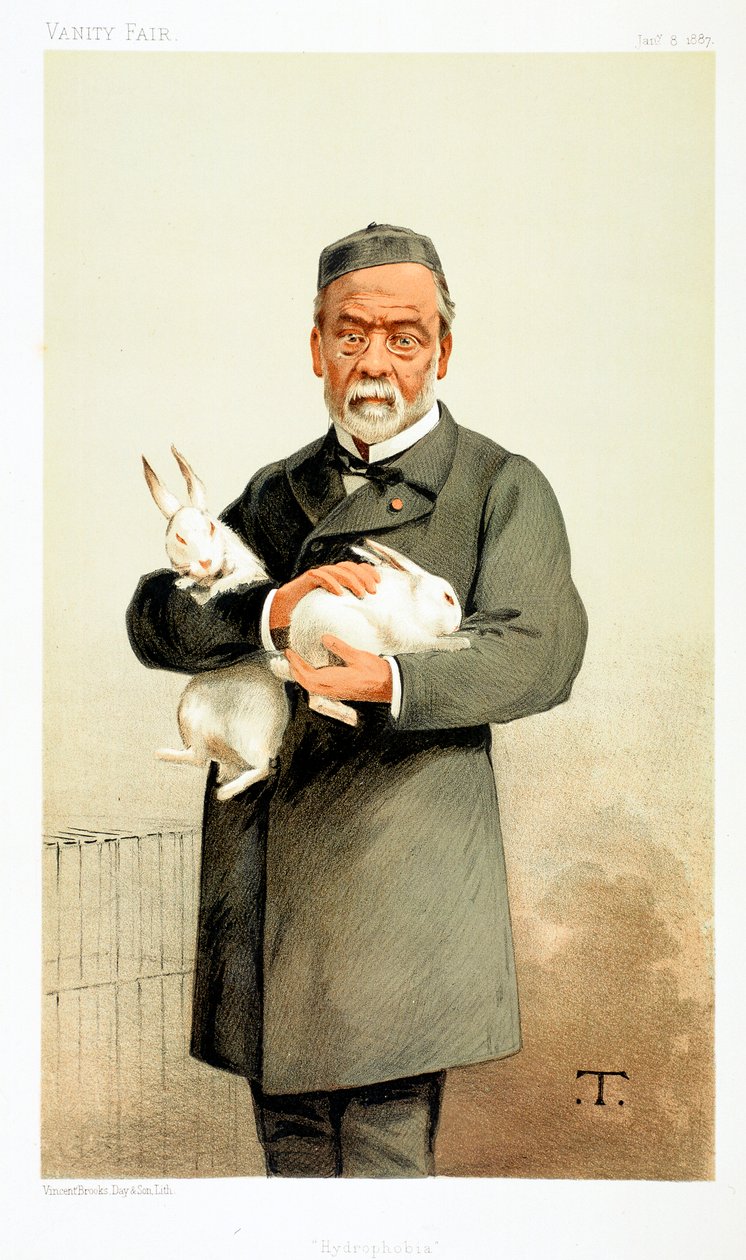 Louis Pasteur, químico francés y fundador de la bacteriología moderna, 1887 de Unbekannt