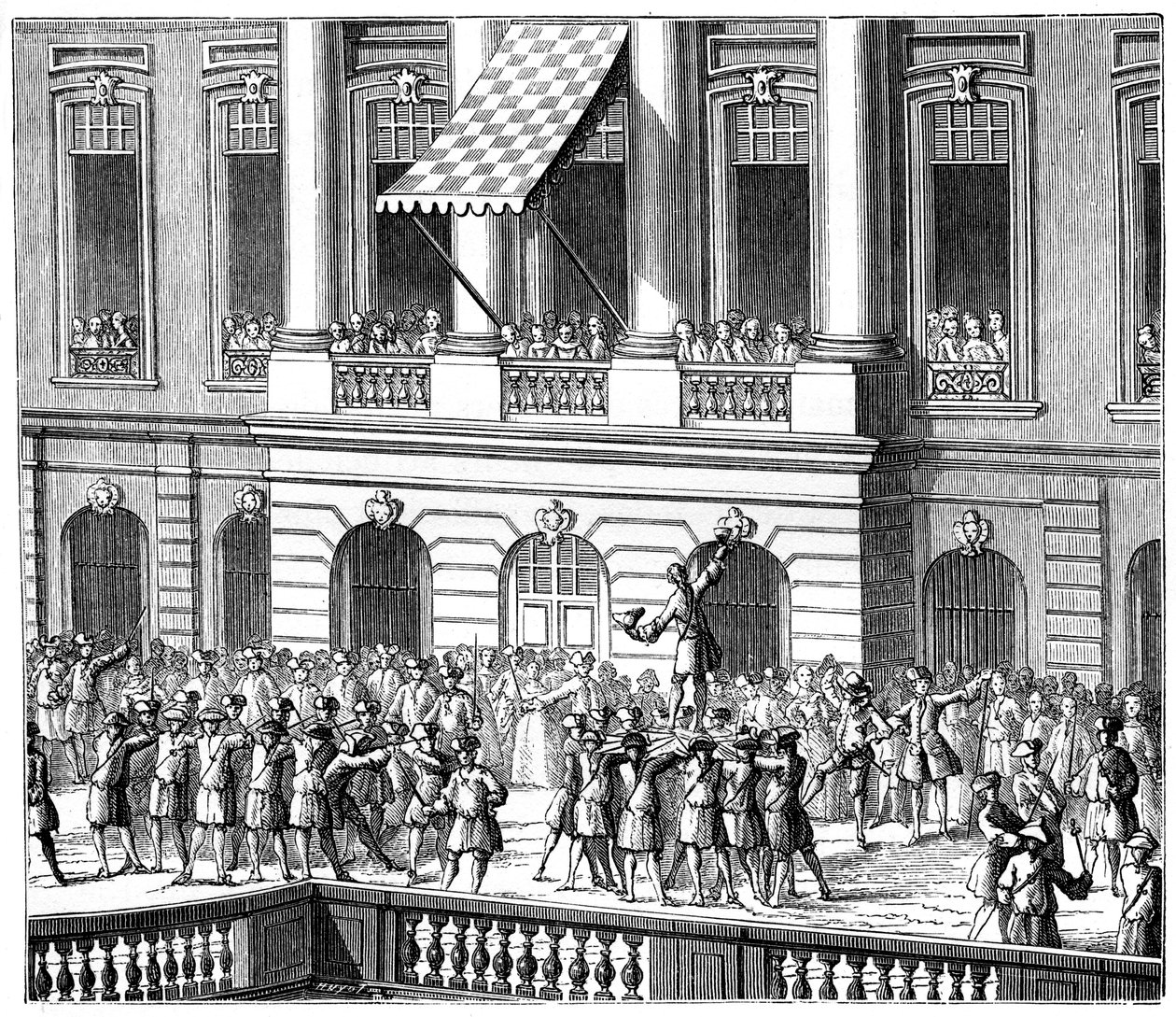 Luis XV en Estrasburgo, 1744 de Unbekannt