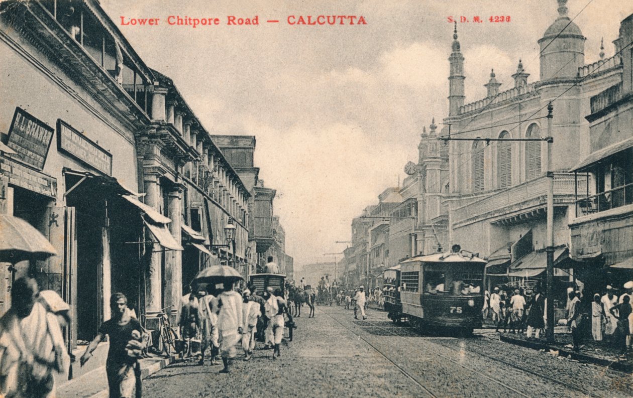 Calle Chitpore Baja - Calcuta, c1910 de Unbekannt