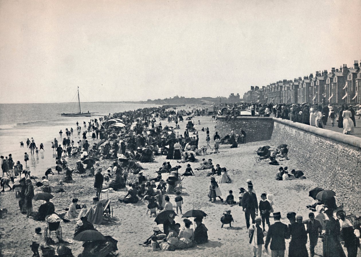 Lowestoft - En las arenas, 1895 de Unbekannt