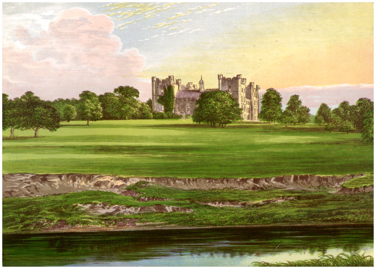 Castillo de Lumley, Condado de Durham, hogar del Conde de Scarbrough, c1880 de Unbekannt