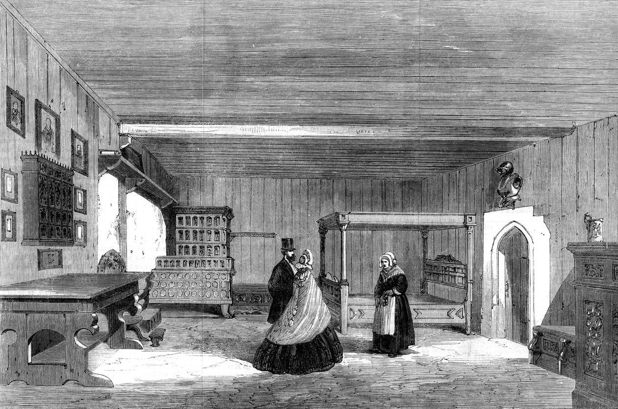 Habitación de Lutero en el Castillo de Wartburg, Eisenach, Alemania, 1862 de Unbekannt