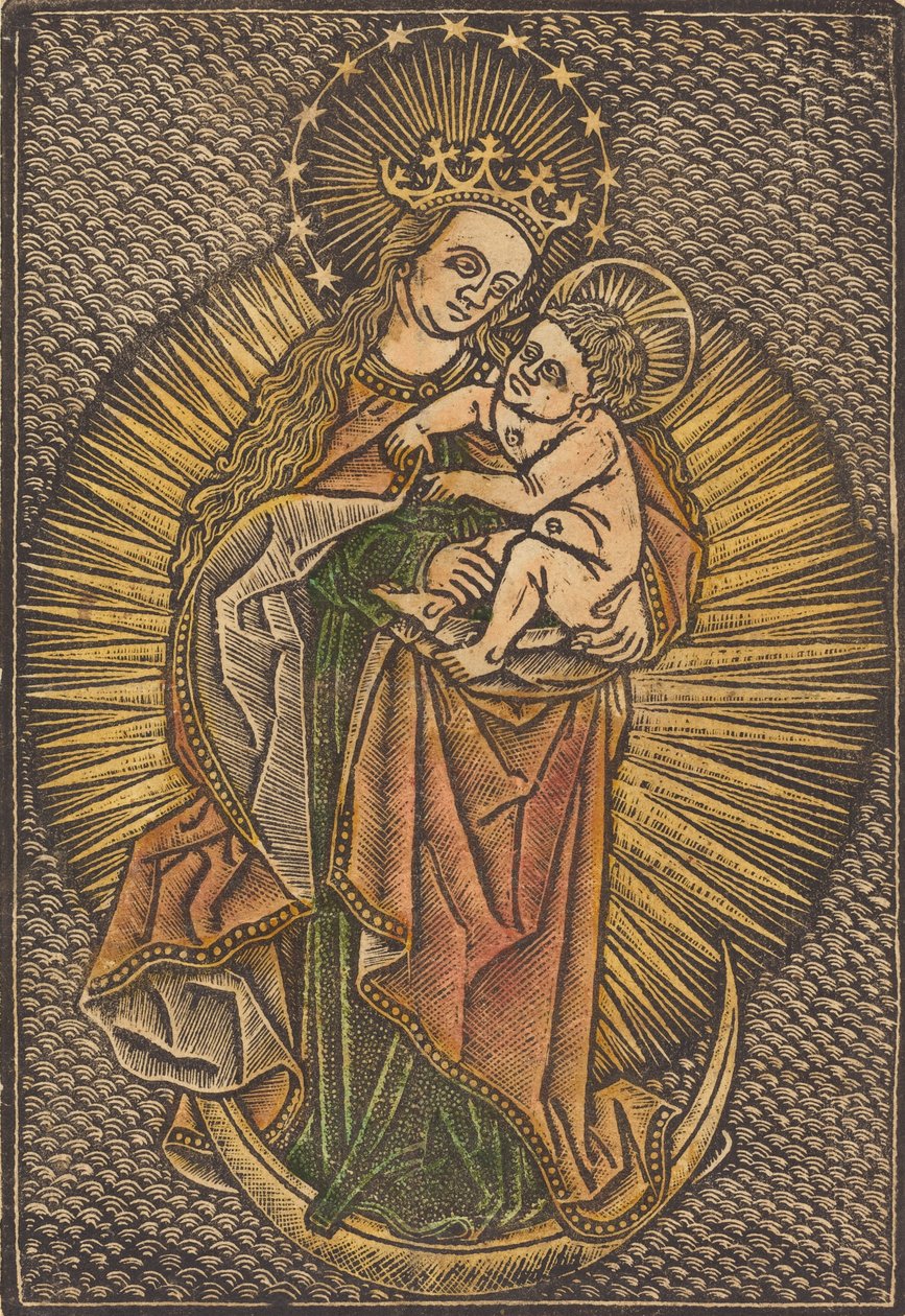 Madonna y Niño en la Gloria de Unbekannt